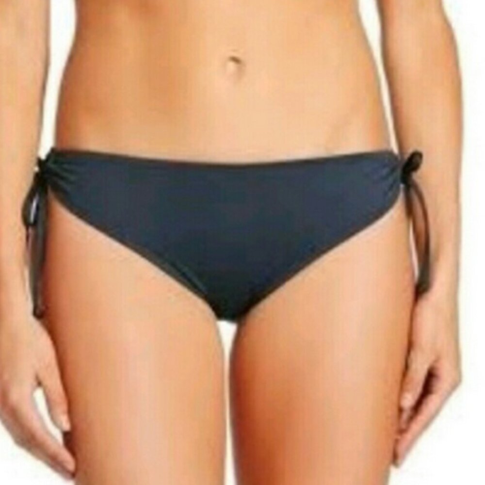 Mossimo Supply Co Slate Bikini Swim Bottom W Ruched Tie Hips